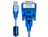 Convertidor USB 2.0 a RS232 con Chipset FTDI, Alimentado por USB, Uso Industrial, UOTEK UT-8801 RTS, Velocidad de Transmisión de 300bps-460.8kbps, Estándar ESD de 15KV