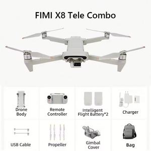 Nouveau drone FIMI X8 Tele Camera X8t avec caméra 4K professionnelle, portée de 10 km, 47 minutes d'autonomie, mini drone quadricoptère grand angle et zoom hybride 30x - Product Image 4