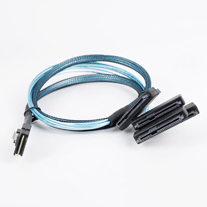 MiniSAS SFF 8087 <b>To</b> 4SATA29P Male Female Server Storage Adapter Data Cable With Braid Shielding For Digital Electronics - Product Image 3
