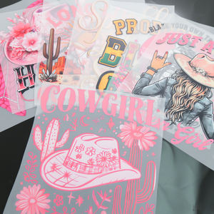 Transferts DTF pour vêtements, nombreux motifs floraux, thème Black History Month, style gangsta, western cowboy, transfert thermique à pelage à chaud - Product Image 4