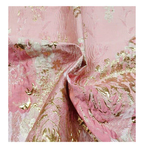 Dernière Collection de Tissu en Dentelle Jacquard Français, Tissu en Dentelle Doré Africain, Matériaux en Dentelle Brocart pour Robe de Mariée pour Fête de Mariage - Product Image 1