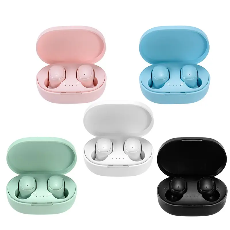 A6S TWS Earphone Bt 5.0 Olahraga Tahan Air True Stereo In Ear Headset Headphone Earbud Nirkabel untuk Redmi Huawei Samsung