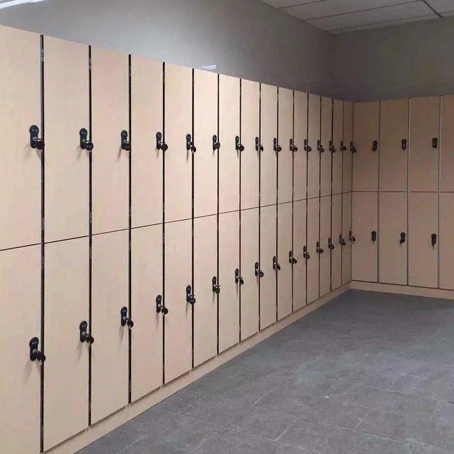 Gỗ phòng tập thể dục tủ khóa thông minh bằng gỗ Locker Tủ lưu trữ đơn vị RFID Locker khóa tủ khóa