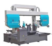 Scie à ruban métallique CNC entièrement automatique de type portique horizontal GZ4265/GZ4270, contrôlée par PLC, engrenage 380V, garantie 1 an