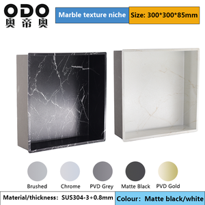 <span class=keywords><strong>Niche</strong></span> murale moderne avec texture de marbre blanc, <span class=keywords><strong>niche</strong></span> de salle de bain intégrée, acier inoxydable SUS304, <span class=keywords><strong>niche</strong></span> murale encastrée pour <span class=keywords><strong>douche</strong></span> - Product Image 3
