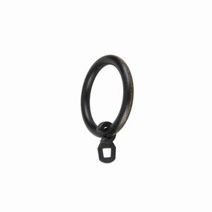 ANTIQUE LINE - SET DI 8 ANELLI PER TENDA IN METALLO NERO-ORO - Product Image 1