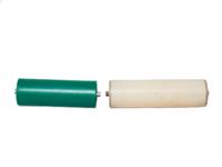 Rouleau de convoyeur à haute adhérence avec revêtement céramique, rouleau d'entraînement en acier durable avec dalles céramiques pour conditions humides et boueuses
