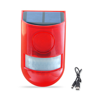 Sistem Alarm Tenaga Surya Jual Langsung Pabrik Lampu Keamanan Tenaga Surya Sensor Gerak PIR IP65 Sirine Tenaga Surya Alarm Penyusup Tenaga Surya untuk Pertanian