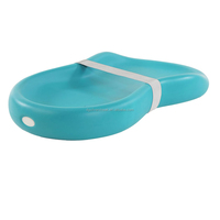 Matelas à langer et tapis de jeu en cuir PU imperméable et multi-usage pour bébé Sangle de sécurité réglable Design pliable et léger
