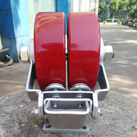 WBD Roda Kastor Industri Pekerjaan Super Berat, Roda Roda Super Berat Berputar 5ton 10 Ton 1/1, 5/2/3ton untuk Mesin Bergerak
