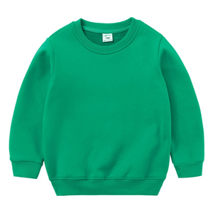 Printemps-automne <span class=keywords><strong>Pull</strong></span> en molleton de coton à manches longues couleur bonbon solide pour enfants Vêtements de sport <span class=keywords><strong>Pull</strong></span> pour enfants - Product Image 3