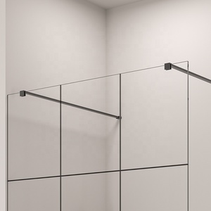 <span class=keywords><strong>Mampara</strong></span> <span class=keywords><strong>de</strong></span> Ducha <span class=keywords><strong>de</strong></span> Vidrio Templado con Rejilla Dividida Negra NEUSHOWER, Barra <span class=keywords><strong>de</strong></span> Soporte <span class=keywords><strong>de</strong></span> Acero Inoxidable SS304, Puerta <span class=keywords><strong>de</strong></span> Ducha - Product Image 2