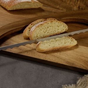 <span class=keywords><strong>Cuchillo</strong></span> de pan serrado profesional de madera con mango curvo, diseño ambidiestro, <span class=keywords><strong>cuchillo</strong></span> de pan de acero inoxidable para pan de masa madre - Product Image 5