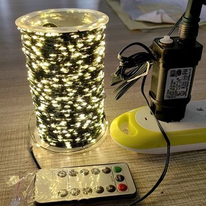 Guirlandes lumineuses LED de Noël 100M, fil vert, fil de cuivre, lumières féériques en forme d'étoile pour décoration intérieure, blanc chaud doux 2700K - Product Image 3