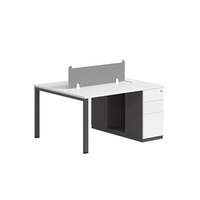 Bureau de travail moderne pour entreprise, bureau modulaire personnalisé avec cloisons pour 2, 4 ou 6 personnes