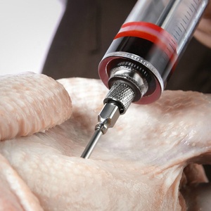Ensemble d'injecteurs à viande avec aiguilles en acier inoxydable et brosse de nettoyage pour marinades et assaisonnements - Product Image 4