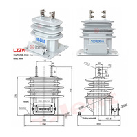 Transformateur de courant extérieur Protection Core 300/5A 5P20 Classe LZZW6-15A(B) 15kV