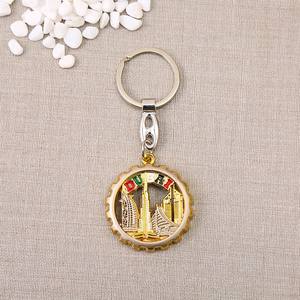 Attractions mondiales porte-clés en métal Rome dubaï Paris Venezia Madrid visite de la ville étrangère Souvenir artisanat en métal porte-clés - Product Image 2