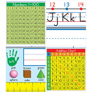 Règle de bureau pour enfants avec chiffres et formes de l'alphabet, règle droite en plastique de 30 cm pour l'apprentissage scolaire et l'utilisation en classe - Product Image 3