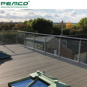 Commercio all'ingrosso <span class=keywords><strong>Marciapiede</strong></span> Parco Giochi Ringhiera En Verre Nuovo Balaustra In Acciaio Inox Sistema di Prezzo Al Prezzo a Metro - Product Image 2