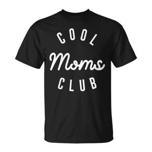 Cool Moms Club Camiseta para mujer, regalo del día de la madre, manga corta negra - Product Image 1