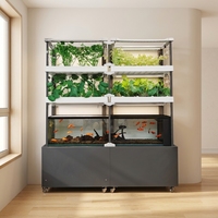 Système de culture hydroponique automatique sans sol à flux oscillant pour balcon, pour légumes et fraises