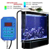 Contrôleur numérique de la qualité de l'eau PH ORP avec sortie relais et sonde remplaçable pour aquarium, hydroponie, piscine, spa