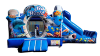 Château Gonflable Requin Personnalisé en Usine 2026 de Haute Qualité, Combo Gonflable en PVC pour Enfants