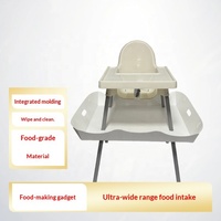 Accessoires pour chaise de repas enfant : plateau alimentaire, barrière de sécurité, matériau PP, ensemble de remplacement compatible (siège non inclus) OEM