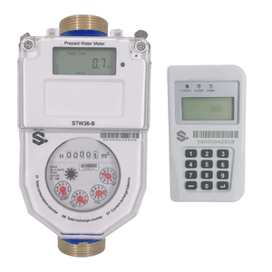 Sıcak satış STS ön ödemeli su sayacı akıllı IC kart ödeme dayanıklı su geçirmez LCD ekran üst düzey ölçüm cihazı - Product Image 5