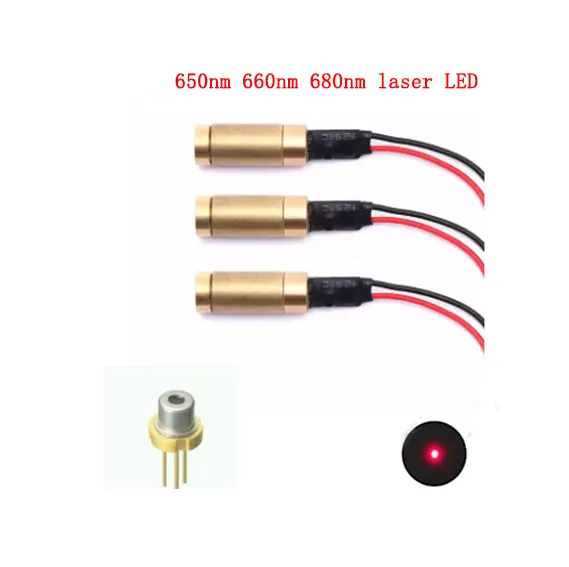 TO56 High Power 5mW 10mW 12mW Red Package Laser Diode Photodiode Optical Components UV LED 3V Input Voltage