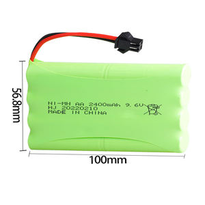 Batterie <span class=keywords><strong>rechargeable</strong></span> NiMH haute capacité 9,6 V 2400 mAh pour voitures électriques de course tout-terrain RC avec longue autonomie - Product Image 6