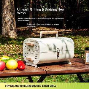 <span class=keywords><strong>Parrilla</strong></span> Portátil Moderna para Barbacoa <span class=keywords><strong>sin</strong></span> <span class=keywords><strong>Humo</strong></span>, Plegable 2 en 1, para Interiores y Exteriores, para Acampar - Product Image 6