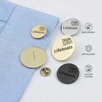 Broche en acier inoxydable Yiwu Aceon, taille personnalisée, sans rayures, poli miroir, personnalisable, gravure laser DIY, disque vierge