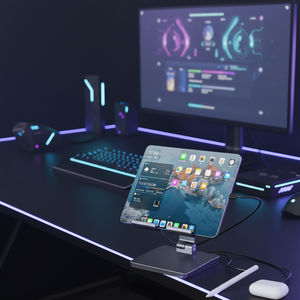 Soporte Ligero para Tablet con Ángulo <span class=keywords><strong>de</strong></span> Visión Ajustable, Hub <span class=keywords><strong>de</strong></span> Expansión, Alimentación y Datos, a <span class=keywords><strong>Precio</strong></span> Competitivo - Product Image 6