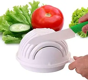 Salad Cutter Bowl Vegetable Chopper Chop Fresh Vegetables and Fruits in Seconds Cutter for Lettuce or Salad