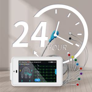 Wellue PCECG 500 Tampilan Warna 12 Mesin <span class=keywords><strong>ECG</strong></span> Timbal Monitor <span class=keywords><strong>ECG</strong></span> Nirkabel - Product Image 3
