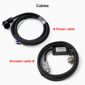 Moteur AC à encodeur absolu 17 bits avec kit d'entraînement à impulsions triphasé 380 VCA 7,5 kW 48 N.m 1500 tr/min, fonction étanche - Product Image 6