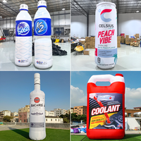 Bouteille de vin gonflable Kinginflatable pour la publicité canette de bière gonflable géante personnalisée bouteilles pour la publicité Logo personnalisé LED