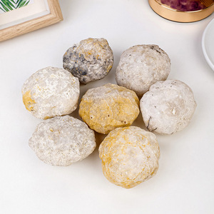 Cristal de Cuarzo Natural en Bruto, Geoda de Ágata Blanca Druzy, Piedra Semipreciosa Transparente Sin Abrir para Sanación y Regalo - Product Image 6