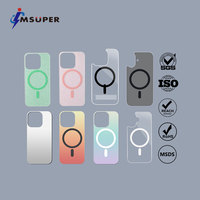 Étui de téléphone magnétique en acrylique pour iPhone 16 16 Plus 16 Pro Max, coque à double panneau détachable avec impression UV, protection personnalisée 3 en 1
