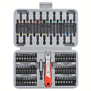 68pcs 1/4 Inch Drive <b>Bit</b> Kit 36 Teeth Reversible <b>Screwdriver</b> <b>Bit</b> <b>Set</b> Deep Socket Tool Hand Operated Chrome Vanadium Steel Hard - Product Image 1