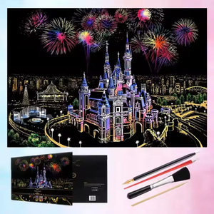 L-SP64-71 Lady Series Creative Scratching <span class=keywords><strong>Dessin</strong></span> Coloré Grattage Papier DIY Scratch Peinture Art - Product Image 2