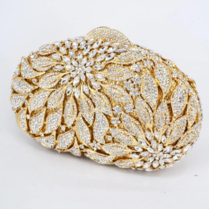 Pochette de soirée élégante <span class=keywords><strong>pour</strong></span> femme, ornée de cristaux et de strass, en forme de robe de mariée, idéale <span class=keywords><strong>pour</strong></span> les dîners et les mariages – Vente flash - Product Image 3