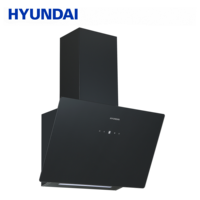 Hotte aspirante murale inclinée HYUNDAI 60 cm pour cuisine domestique, extracteur d'air 350 m³/h, filtre à graisse en aluminium, BLDC