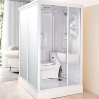 Kit d'unités de salle de bain portables tout-en-un pour l'intérieur et l'extérieur Salle de bain douche et toilette combinées