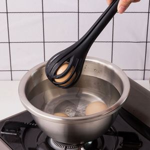 Easy Use Durable 2 in 1 Spaghetti Noodle Food <b>Tongs</b> Nylon Egg Whisk for Cream Mixer - Product Image 4