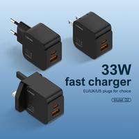 Adaptateur de chargeur secteur LDNIO Q2 personnalisé PD3.0 QC3.0 33W Type-C, chargeur USB Type C pour téléphone, chargeur mural rapide, chargeurs de téléphone portable