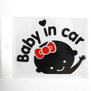 QY araba bebek ürünleri çıkartmalar yüksek kalite sıcak araba modeli 3D karikatür çıkartmalar bebek araba çıkartmaları içinde