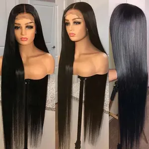 Glueless पूर्ण HD 360 फीता ललाट Wigs सीधे फीता सामने Wigs काले महिलाओं के लिए मानव बाल पूर्व Plucked प्राकृतिक मानव बाल Wigs